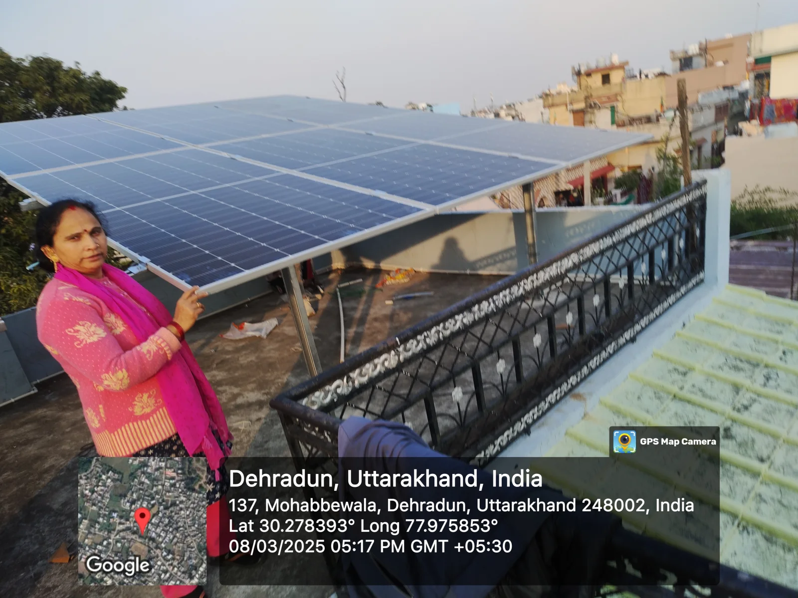 3 KW Bimla Chandrabani solar installation
