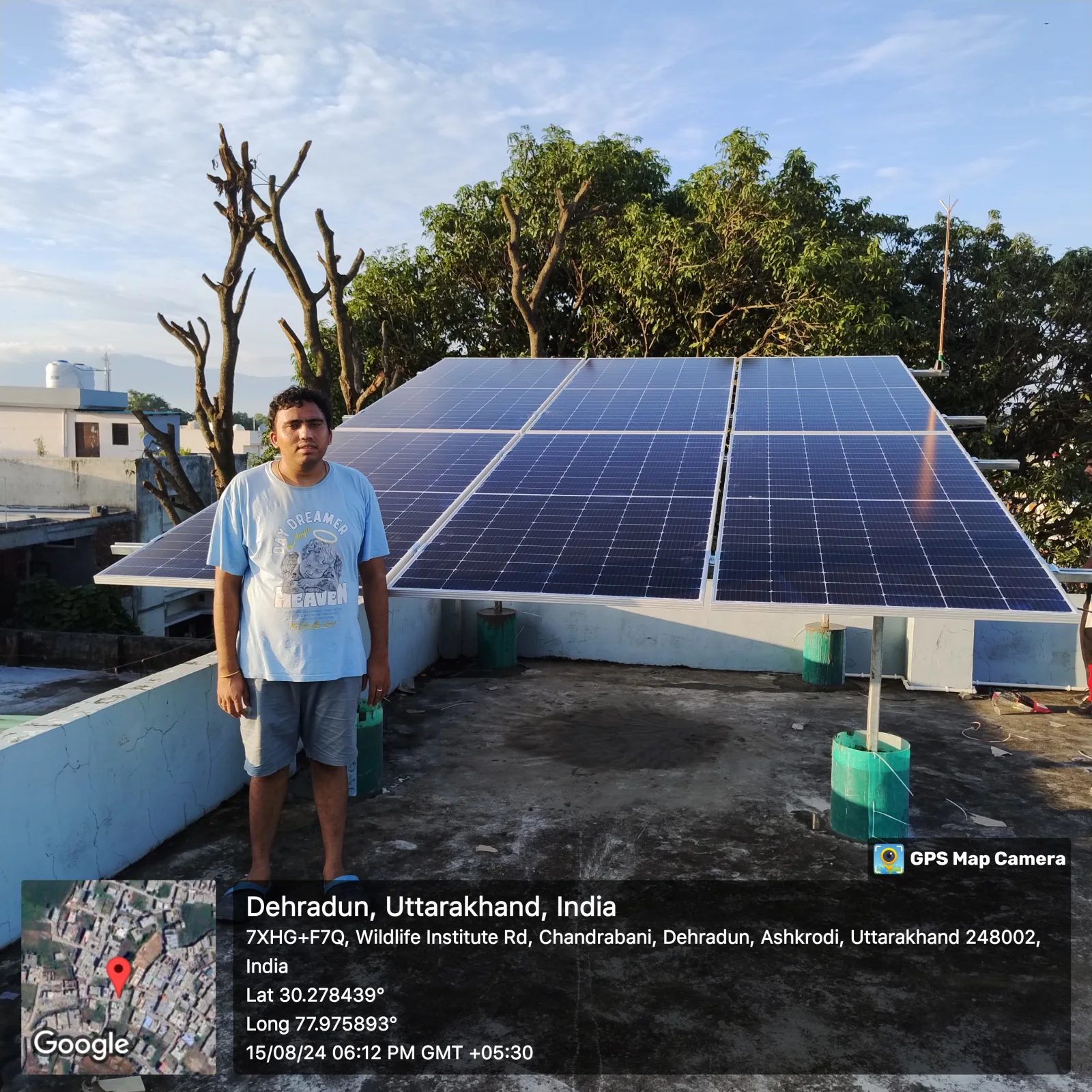 3 KW Mr.SUNIL CHAND CHANDERBANI solar installation