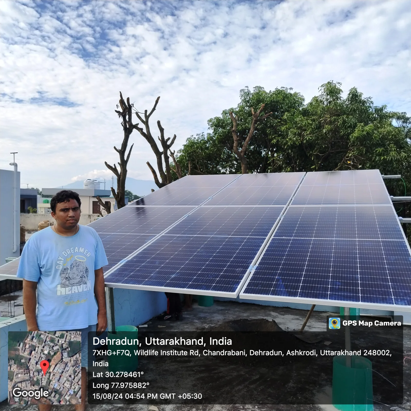 3 KW Mr.SUNIL CHAND CHANDERBANI solar installation