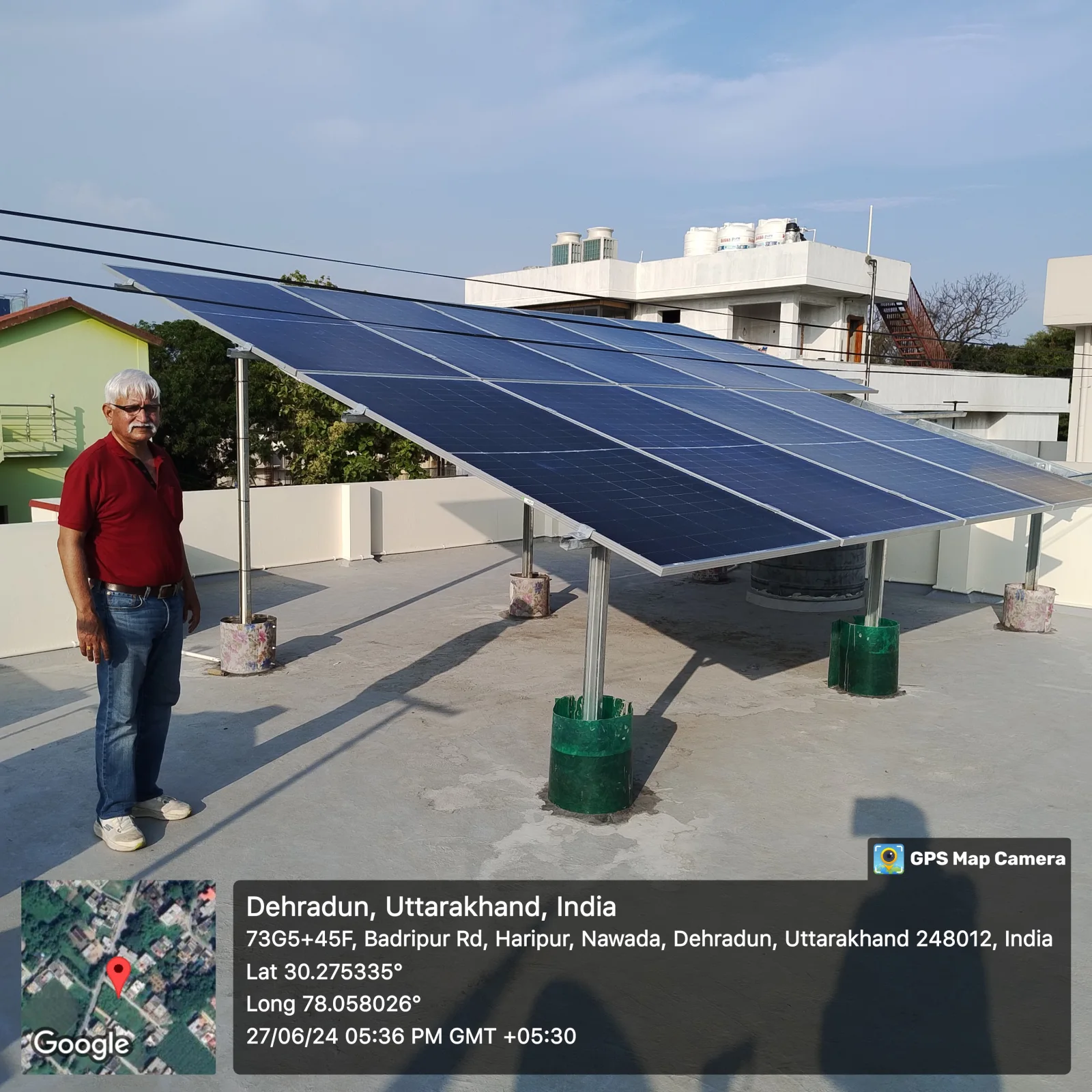 5 KW 3 PH Amit Dangwal solar installation