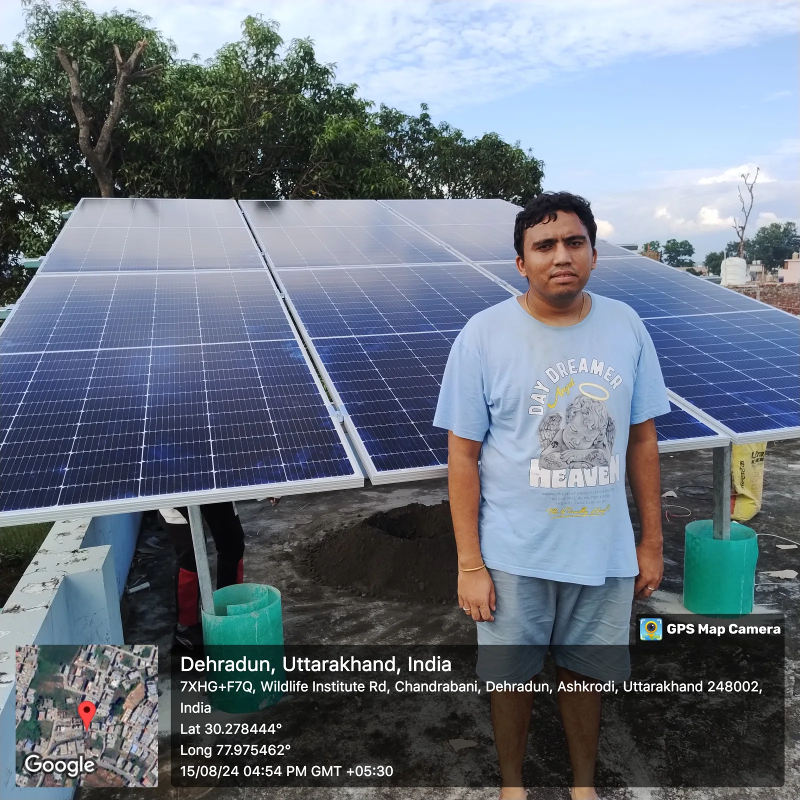 3 KW Mr.SUNIL CHAND CHANDERBANI solar installation