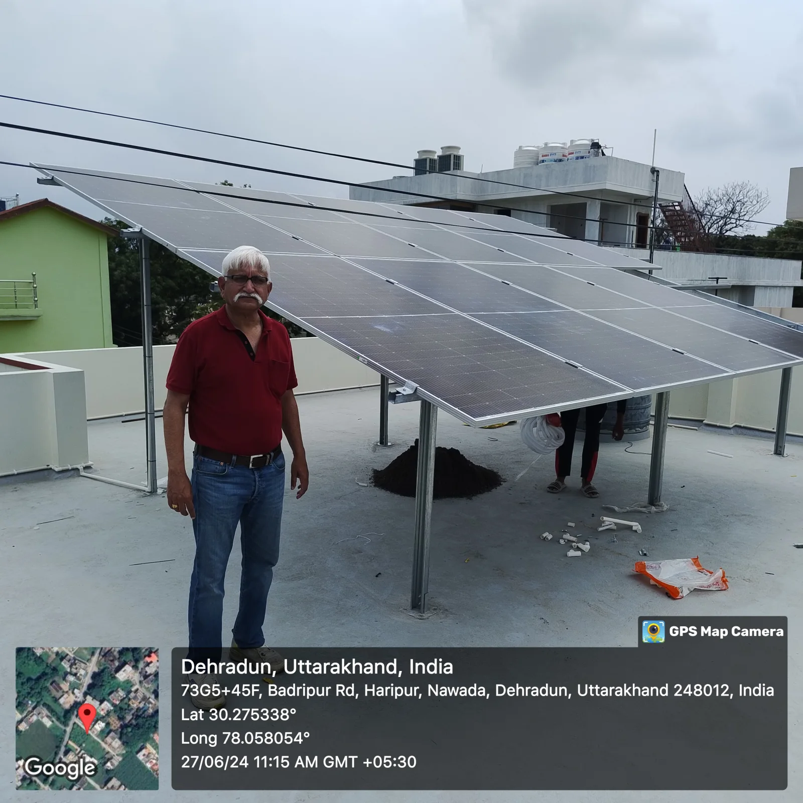 5 KW 3 PH Amit Dangwal solar installation