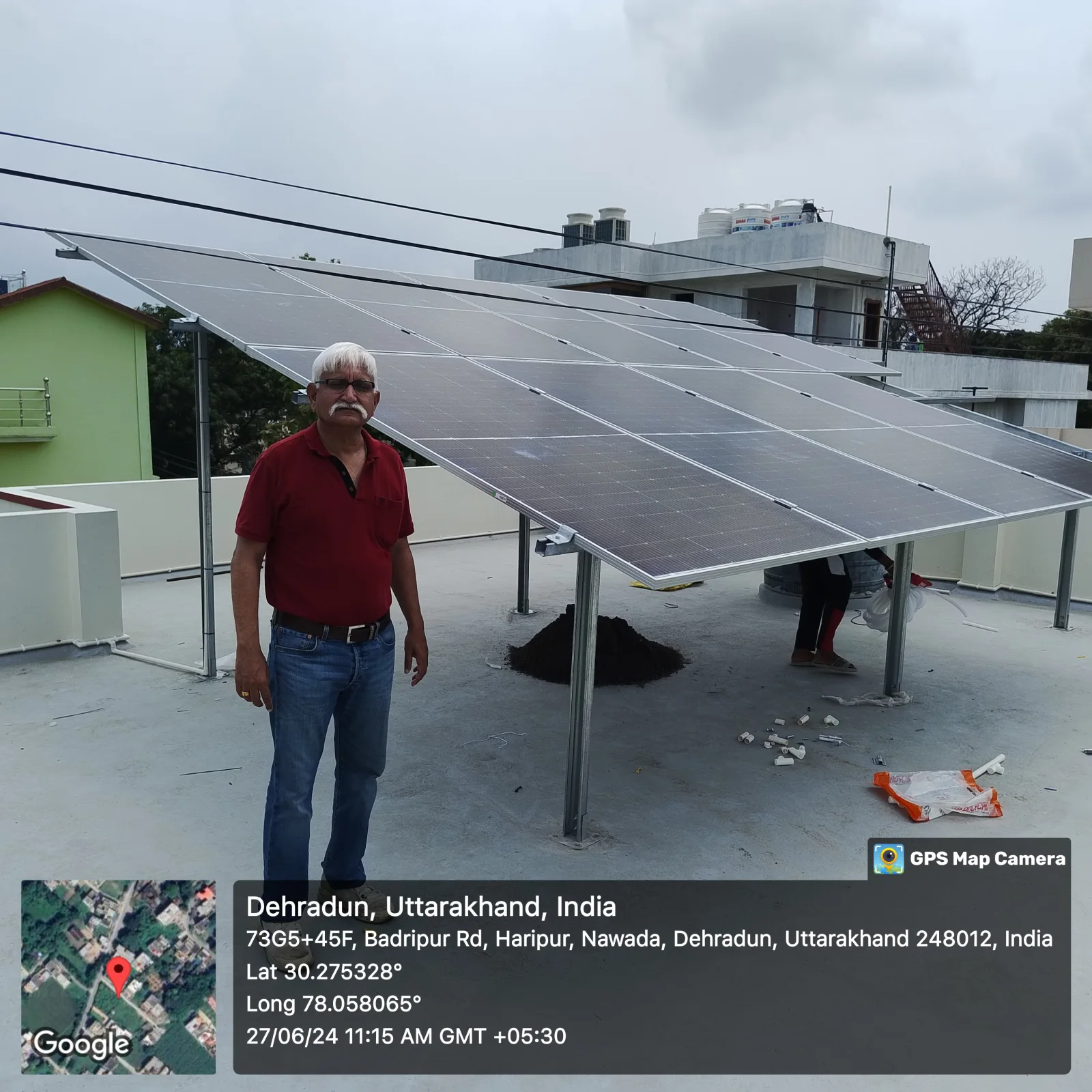 5 KW 3 PH Amit Dangwal solar installation